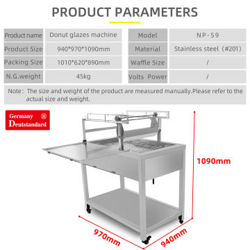 Donut Glazing Bakery Equipment with factory price