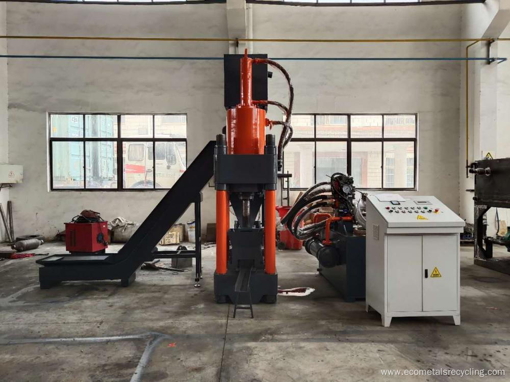 Hydraulic Wrought Dug Iron Metal Chips Briquette Machine