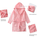 shawl collar kids bathrobe plush fleece children bathrobe