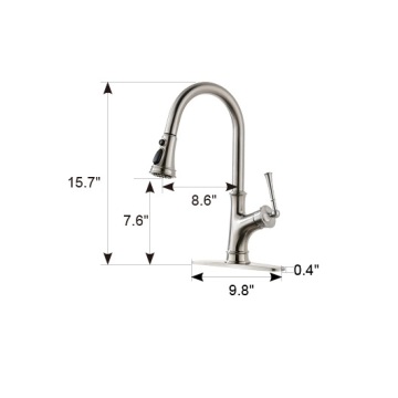 ECO-TOUCTUT Faucet SIV304 tšepe e se nang mabele