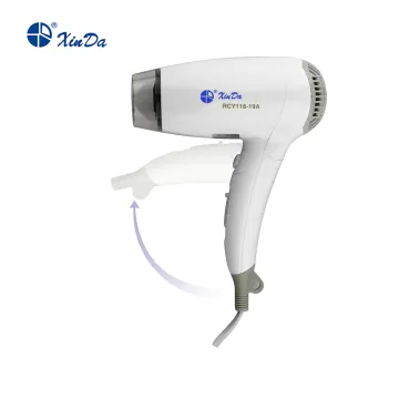 Folding household hair dryer