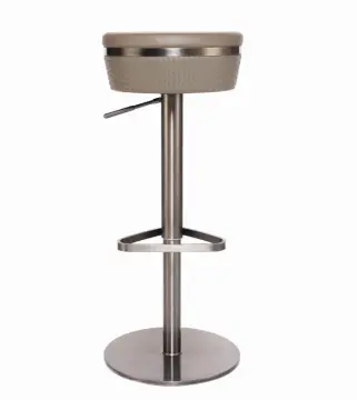 Upholstered Cover Bar Stool Chair Dark grey Barstool