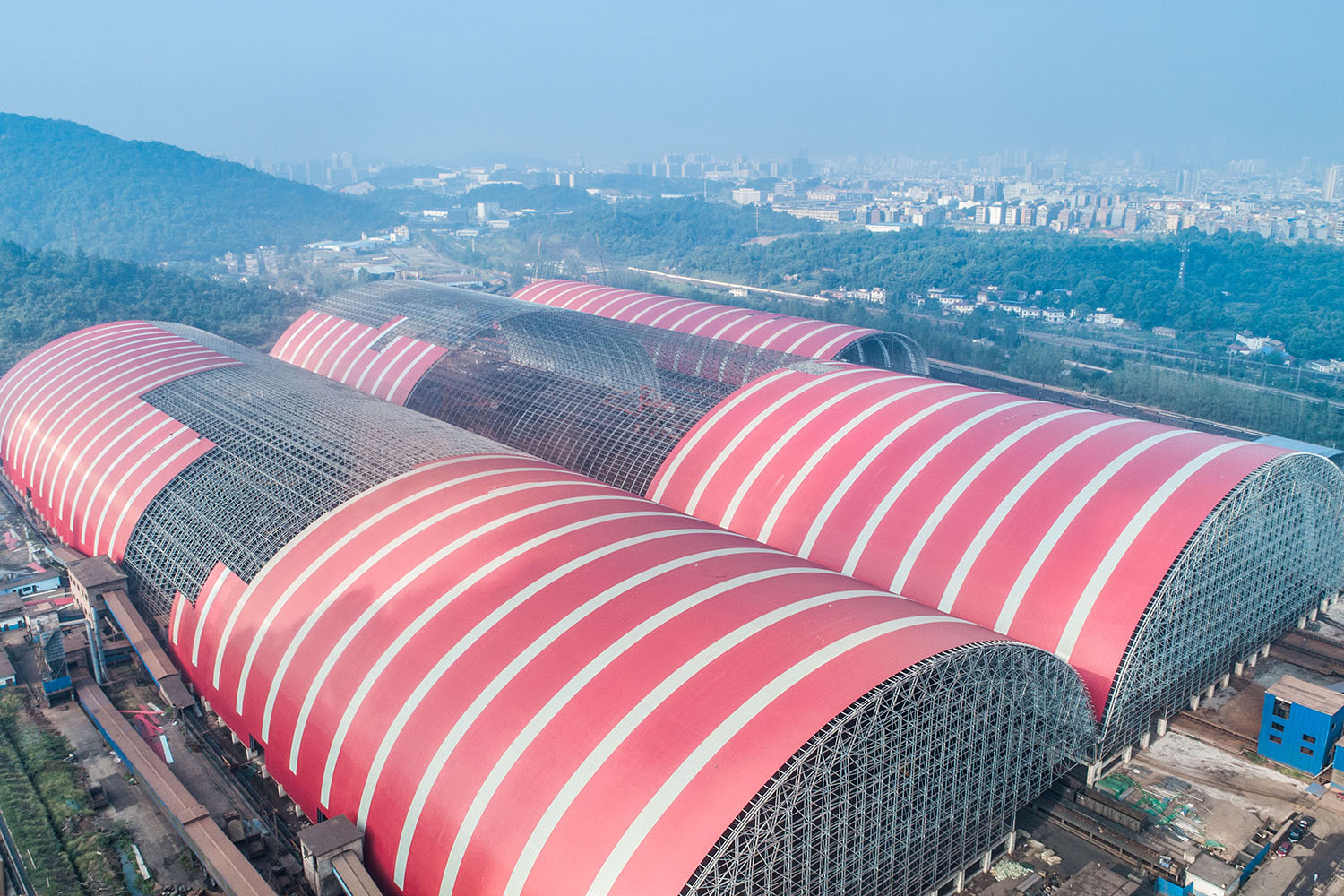 Metallurgical industry strip yards
