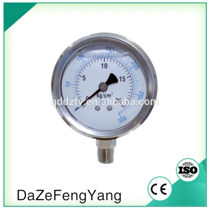 wika type 316 steel pressure gauges