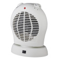 Upright fan heater with oscillating function