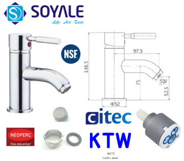 High Quality Brass Material Basin Faucet Water Tap Mixer (SY-SD97003-3)