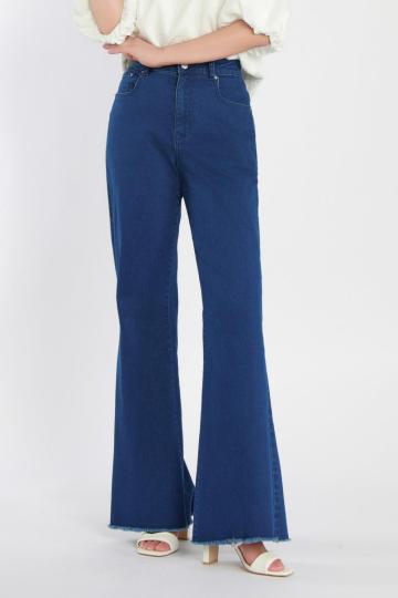 Ladies Blue Flared Jeans