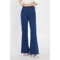 Ladies Blue Flared Jeans