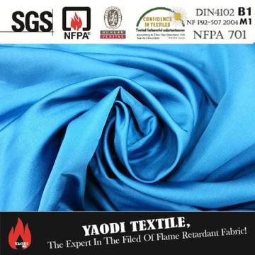 High quality fire proof terylene curtain fabric for sale