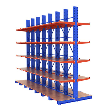 Sistem rak cantilever tugas berat untuk barang panjang