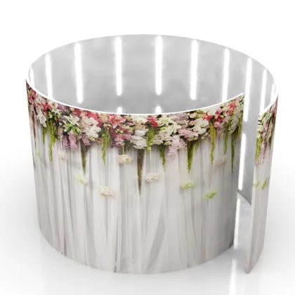 Portable Fabric Photo Booth 360° Enclosure with Color LED Lights