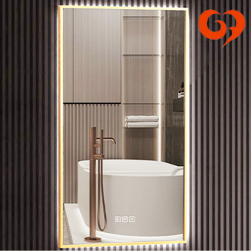 Elegante specchio con cornice in alluminio per un uso duraturo