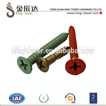 colored wood self tapping screws for shutters/blind