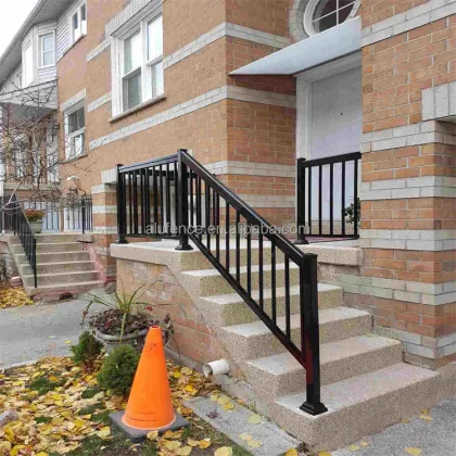 Customized Modern Indoor and Outdoor Easy-to-Assemble Aluminum Alloy Handrails Stair Balcony Guardrail Railing Fencing