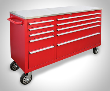 Safewell 56inch 10 συρτάρι κόκκινη σκόνη επικαλυμμένη με σκόνη