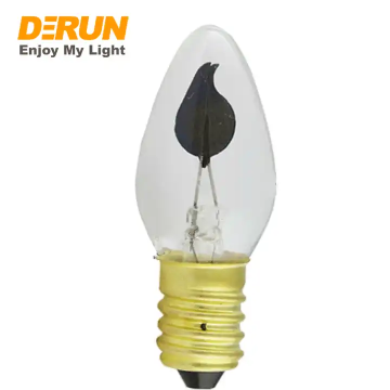 Candle Flicker Bulb Lights - Vintage C7 C35 Halloween Fire Effects