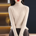 100% wool women's knitted pullover