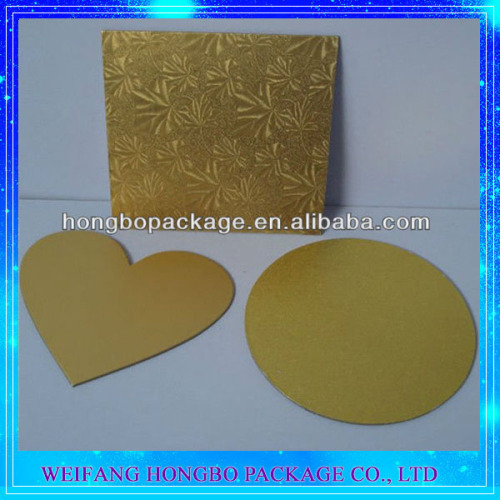 Iso Test Factory Embossed Foil Wrapping Paper Cake Boards, High Quality
