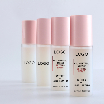 Vegan Pink Waterproof Makeup Setting Spray with Custom Logo