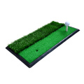 Dual-Turf Golf Hitting Mat with Heavy Rubber Base