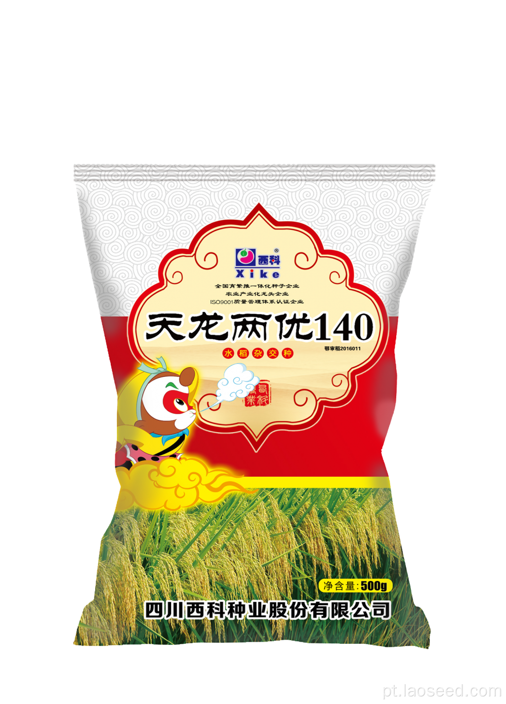 Tianlong Liangyou 140 semente de arroz