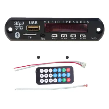 Factory Price 5V 12V USB MP3 Player Bluetooth Receiver Board Car Music Player
