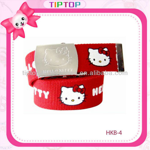 wholesale hello kitty printing woven ribbon belt