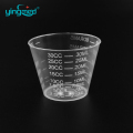Tazza di misurazione in plastica trasparente da 15 ml da 30 ml di cucina