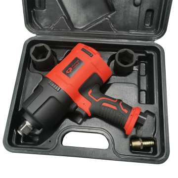 PT-1404K Double Hammers 3/4 1 Inch Pneumatic Air Impact Wrench Kit 2000 N.M for Car Repair