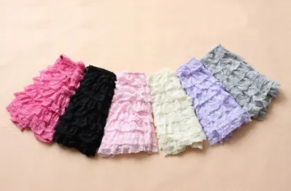 Sexy Womens Ladies Safety Pants 8 Layers Lace Shorts Q301