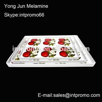 High quality melamine serving tray, plastic melamine tray