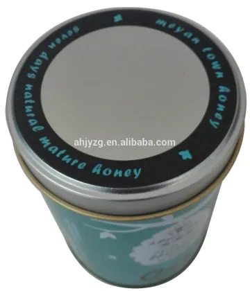 metal rolling lid tin box for honey storage