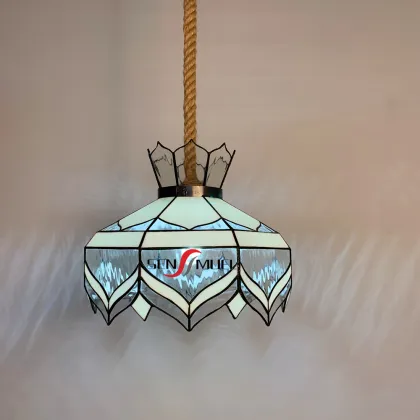 Chinese Factory Wholesale: Custom Stained Glass Tiffany Style Simple Southeast Asian Style Chandelier Pendant Lamp