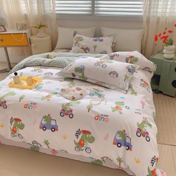 Set tempat tidur selimut dinosaur lanun