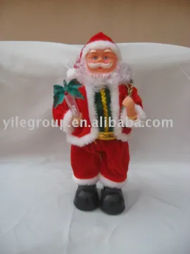 14"santa walking with rotate body/santa claus/electrical santa