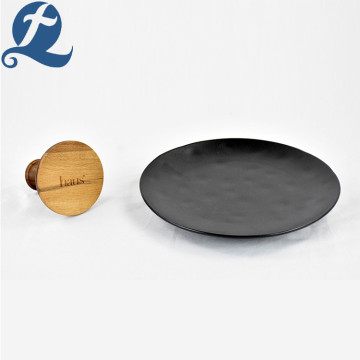 Luxy Matte Black Cake Plate for Decoration