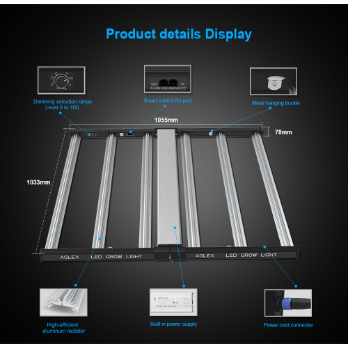 High Quality Waterproof LED Strip Grow Lights 720w