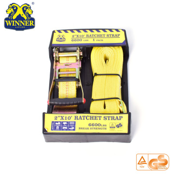2 Inch Cheap Ratchet Strap And Cargo Lashing Belt With Package
