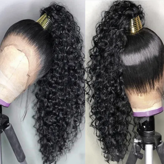 Raw Mink Brazilian Afro Kinky Curly Human Hair Hd Full Transparent 360 Lace Front Wig Natural Virgin Human Hair Lace Frontal Wig