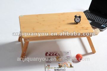 ST001 Modern design bamboo sofa side coffee table with wheel
