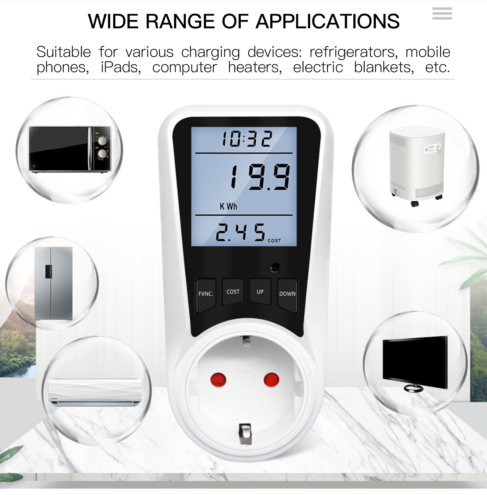 Power charging socket has a wide range of applications