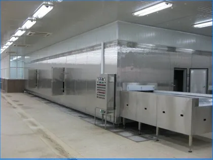 Frozen Chicken Wing IQF Tunnel Freezer