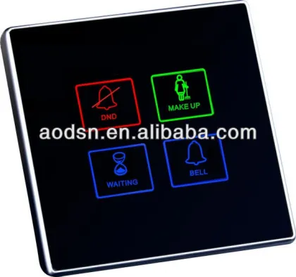 Hotel electronic doorplate/hotel doorbell switch/wired doorbell switch
