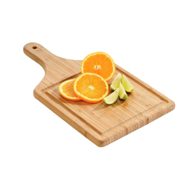 Bamboo Cutting Board with Handle for Fruit, Vegetable, and Cheese Serving
