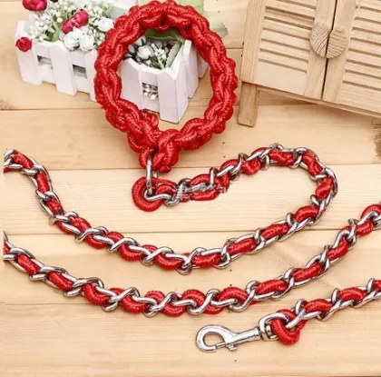 pet accessory/ dog trainning collar chain leash/pet dog leash pet products good quality