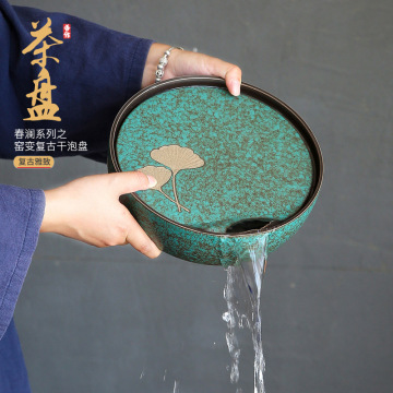Japanische Style -Kiln -Backwinkel -Speerzint -Keramik -Tee -Tablett