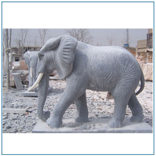 Décor de jardin Statues en étain d&#39;éléphants en marbre