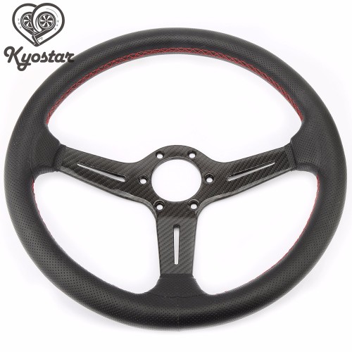 Modified Carbon fiber racing steering wheel , 3-spoke carbon wheel steering