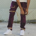 Оптовые брюки с пурпурными брюками с подтяжками.