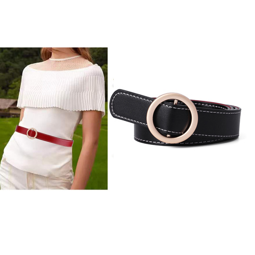 Sophistication intemporelle ceinture de femmes en cuir classique